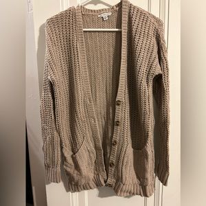 Tan cardigan